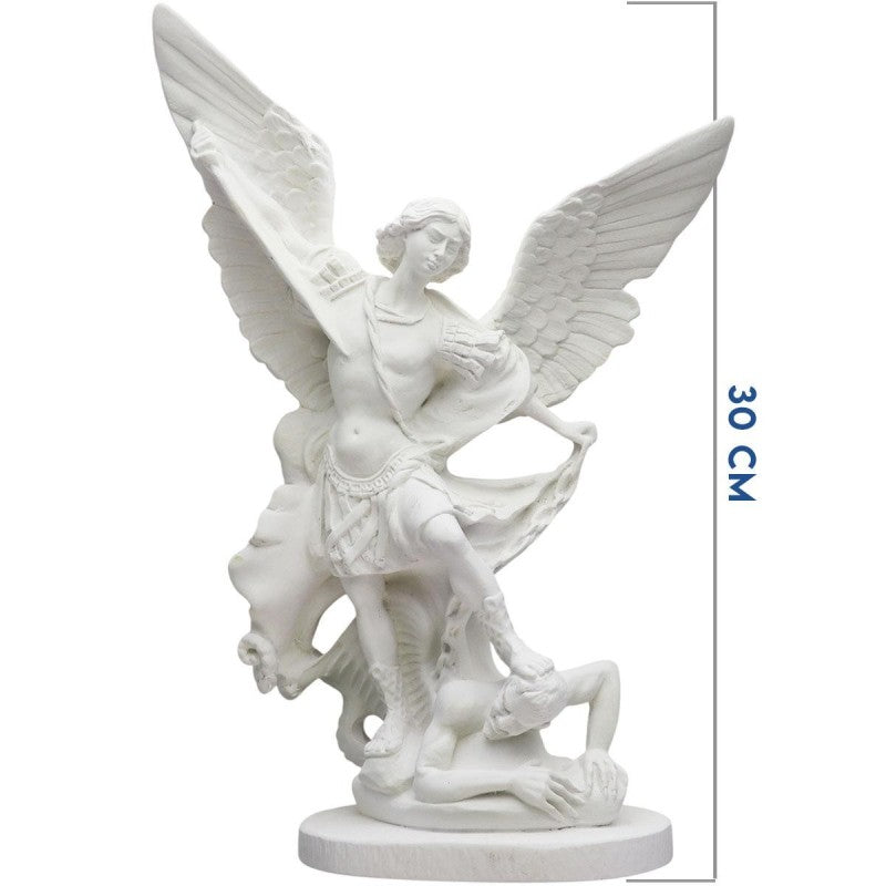 Statue fluorescente en résine de Saint Michel