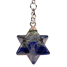 Pendule Lapis Lazuli Merkaba 8 pointes