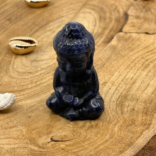 BOUDDHA INDIEN SODALITE 50MM , la Paix intérieur