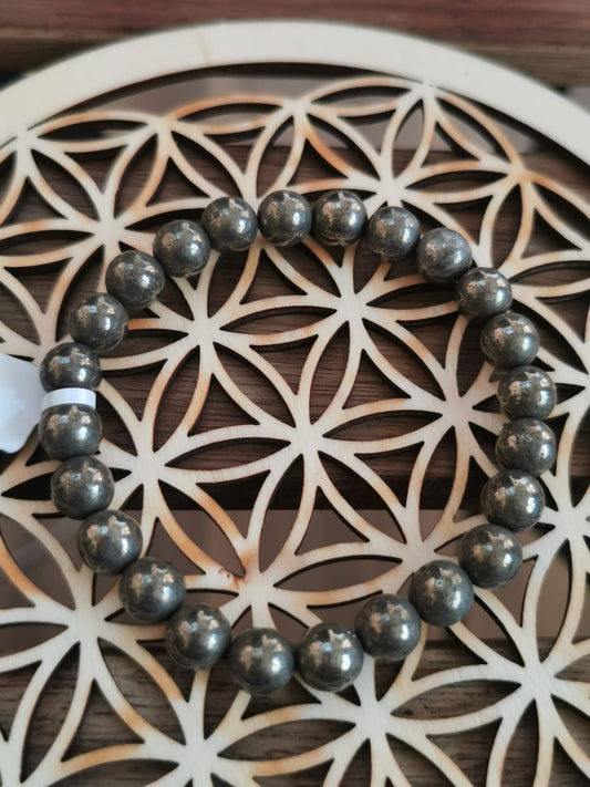 BRACELET EN PYRITE 8 MM