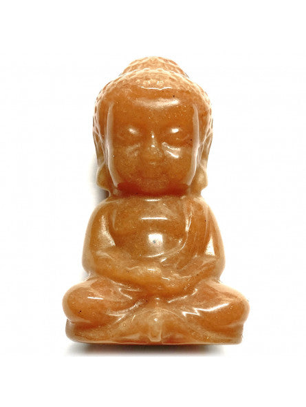 bouddha indien 50 mm aventurine orange