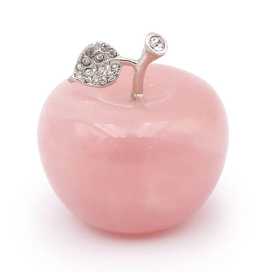 POMME 35 MM EN QUARTZ ROSE