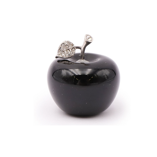 POMME EN OBSIDIENNE NOIRE