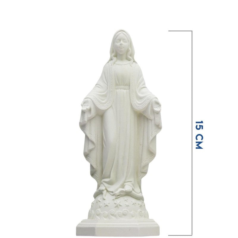 Statue fluorescente en résine de la Vierge Miraculeuse