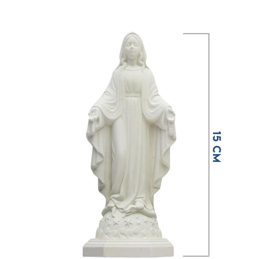 Statue fluorescente en résine de la Vierge Miraculeuse